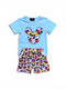 Boys Blue Mouse Shorts Set