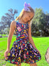 Girls Preppy School Skort Set with Matching Bow