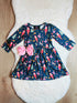 Bowtism Nutcracker Ballet Twirl Dress with Matching Bow - Bowtism