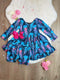 Bowtism Jelly Fish Twirl Dress with shorts and Matching Bow - Bowtism
