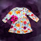 Girls Fall Floral Twirl Dress with Matching Bow