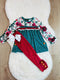 Bowtism Holly Velvet Lace Pants Set with Matching Bow - Bowtism