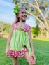 Girls Boho Summer Playset Shorts Set with Matching Bow - Bowtism