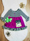 Bowtism Halloween Frankenstein Twirl Dress with Matching Bow - Bowtism