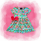 Girls Flamingo Tropics Dress & Matching Bow
