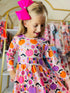 Bowtism Halloween Spooky Season Twirl Dress with Matching Bow - Bowtism