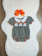 Bowtism Baby Halloween Ghost Romper with Matching Bow - Bowtism