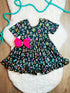 Bowtism ABC School Twirl Dress with Matching Bow - Bowtism
