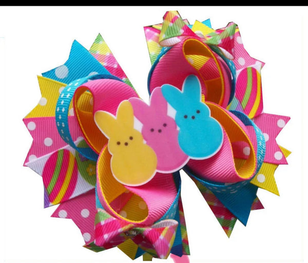 Bowtism Plaid Peeps Trio Bow - Bowtism