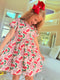 Girls Christmas Treats Dress with Matching Bow Set