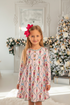 Girls Pastel Nutcracker Layered Dress with Matching Bow