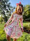 Girls Pink Pumpkin Dress with Matching Bow - Bowtism