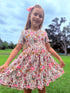Girls Pink Back to School Dress + Matching Bow