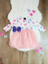 Bowtism Pastel Valentine Tutu Dress With Matching Bow - Bowtism
