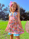 Girls Ruffled School Shorts Set with Matching Bow