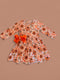 Girls Thanksgiving Turkey Twirl Dress with Matching Bow - Bowtism