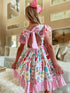 pink girls back to school dress