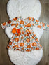 Bowtism Mallory Harvest Twirl Dress with Matching Bow - Bowtism