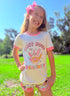 Girls Pink School Shorts Set with Matching Bow