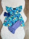 Girls Under The Sea Mermaid Ruffled Shorts Set with Matching Bow - Bowtism