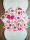 Bowtism McKenzie Pumpkin Floral Dress with Matching Bow - Bowtism