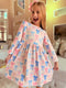 Girls Preppy Spring Dress with Matching Bow