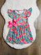 Bowtism Girls Paradise Flamingo Flutter Dress with Matching Bow - Bowtism