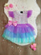 Bowtism Girls Birthday Unicorn Mermaid Fluffy Tutu Dress With Matching Bow - Bowtism