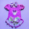 Girls Toddler Purple Mouse Shorts Set with Matching Bow