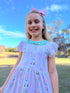 Green Easter Bunny Dress for Girls + Matching Bow