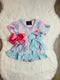 Bowtism Pretty Parakeet Romper with Matching Bow - Bowtism