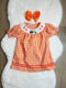 Bowtism Harvest Truck Smock Dress with Matching Bow - Bowtism