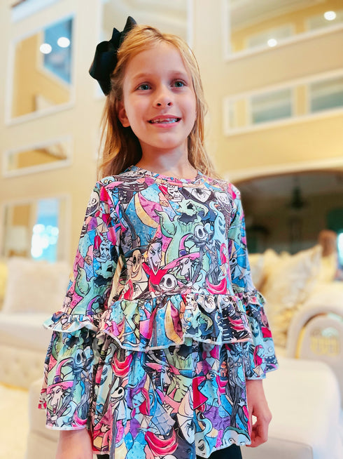 Bowtism Scary Jack Pants Set with Matching Bow - Bowtism