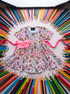 Girls Pink Back to School Dress + Matching Bow
