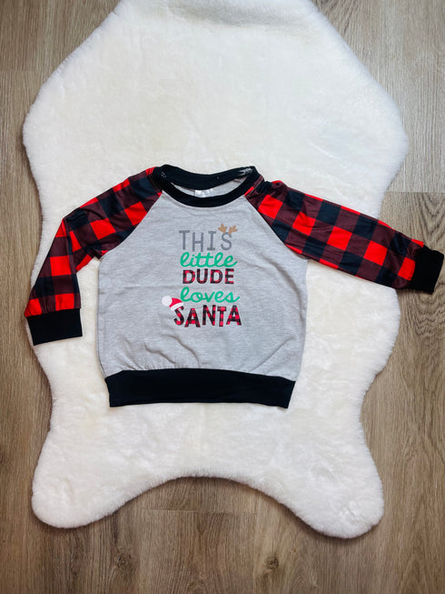 Bowtism This Little Dude Loves Christmas Shirt - Bowtism