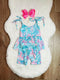 Bowtism Seahorse Shorts Set and Matching Bow - Bowtism