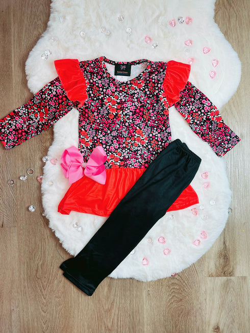 Bowtism Kayla Radiant Pants Set With Matching Bow - Bowtism