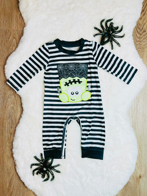 Bowtism Baby Boys Frankenstein Romper - Bowtism