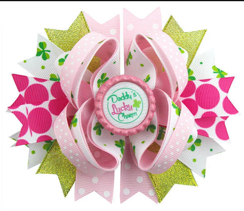 Bowtism Daddy's Lucky Charm Bow - Bowtism