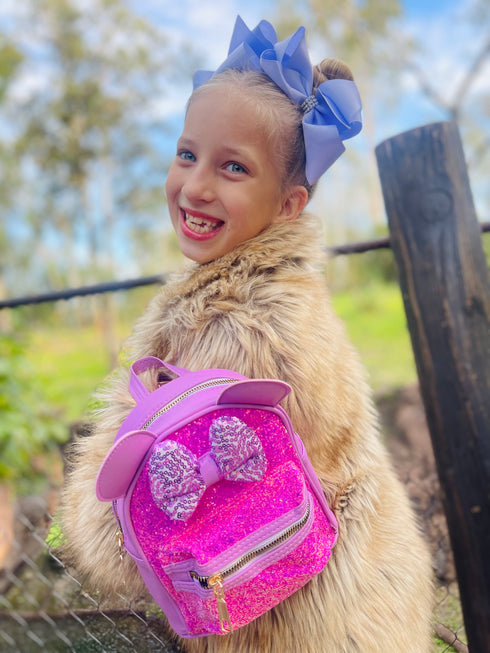 Bowtism Mouse Glitter Backpack - Bowtism
