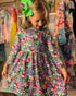Bowtism Scary Jack Halloween Twirl Dress with Matching Bow - Bowtism