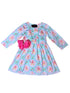 Girls Light Pink Gingerbread Dress with Matching Bow - Bowtism