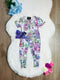 Bowtism Bamboo Baby Hydrangea Romper with Matching Bow - Bowtism