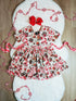 Bowtism Candy Cane Twirl Dress with Matching Bow - Bowtism