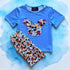 Boys Blue Mouse Vacation Shorts Set