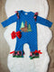 Bowtism Baby Christmas Wilderness Romper with Matching Bow - Bowtism
