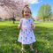 Girl’s Preppy Spring Dress with matching bow