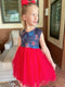 Bowtism July 4th Fireworks Tutu Dress with Matching Bow - Bowtism