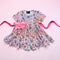 Girls Pink Back to School Dress + Matching Bow