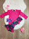Bowtism Floral Sasha Flare Pants Set With Matching Bow - Bowtism